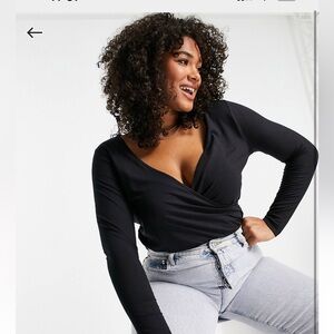 Black wrap top